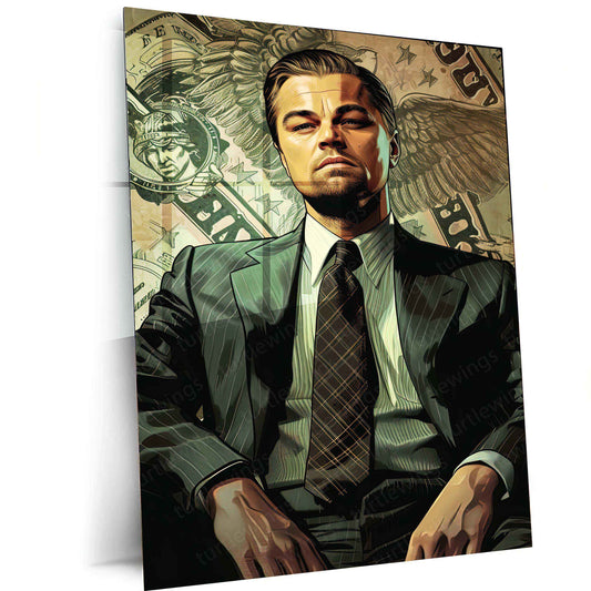 The Wolf of Wall Street Metal Poster – Hustle, Power, and Luxury - TURTLEWINGS