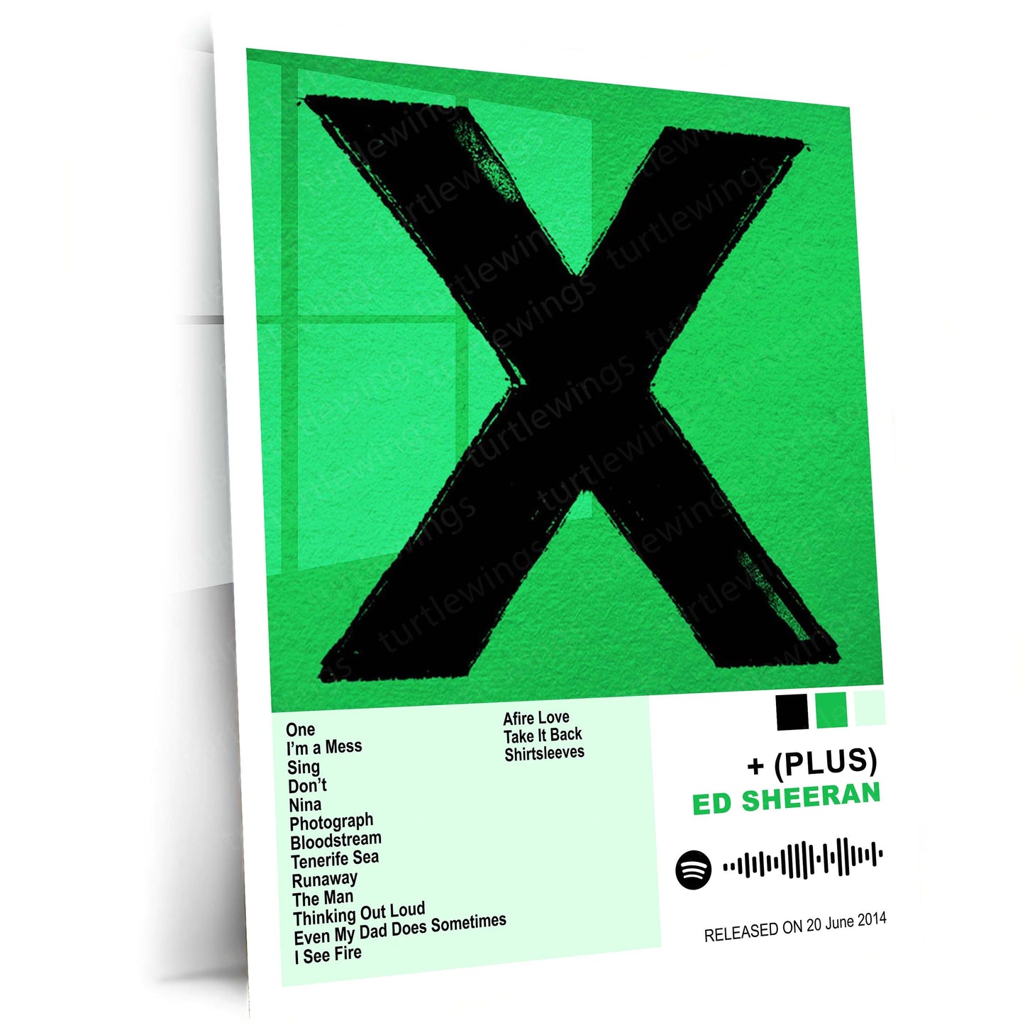 Ed Sheeran – Complete Album Collection | Set of 8 | Set of 4 | Premium Metal Poster Set