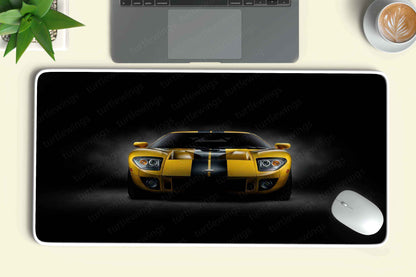 Yellow Ford GT 2005 MS Deskmat - TURTLEWINGS