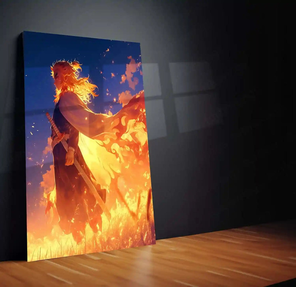 Anime Metal Poster | Zenitsu – Demon Slayer Metal Poster | Thunder Breathing Anime Wall Frame | Kimetsu no Yaiba Art - TURTLEWINGS