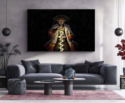 Anime Metal Poster | Zenitsu – Thunder Breathing | Demon Slayer Metal Frame | Anime Lightning Wall Art - TURTLEWINGS