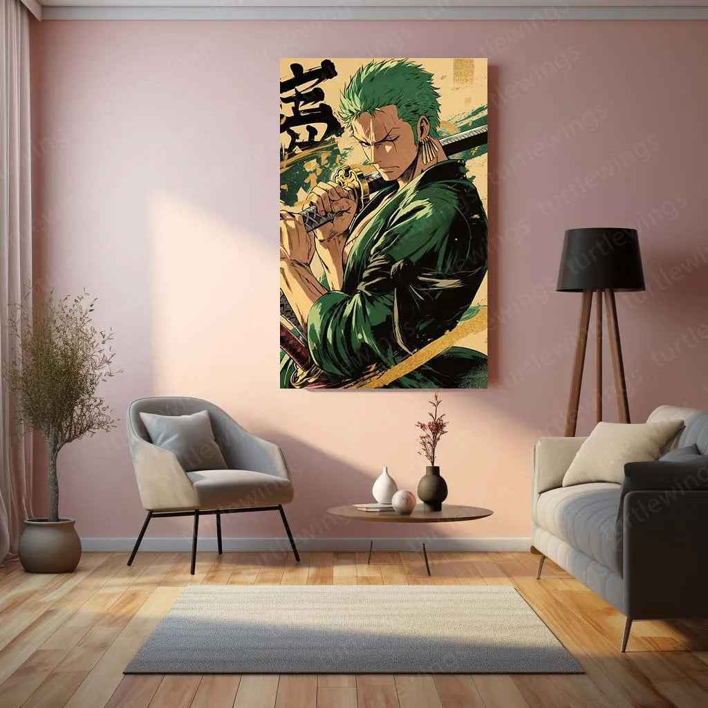 Roronoa Zoro One Piece Metal Poster 2 - TURTLEWINGS