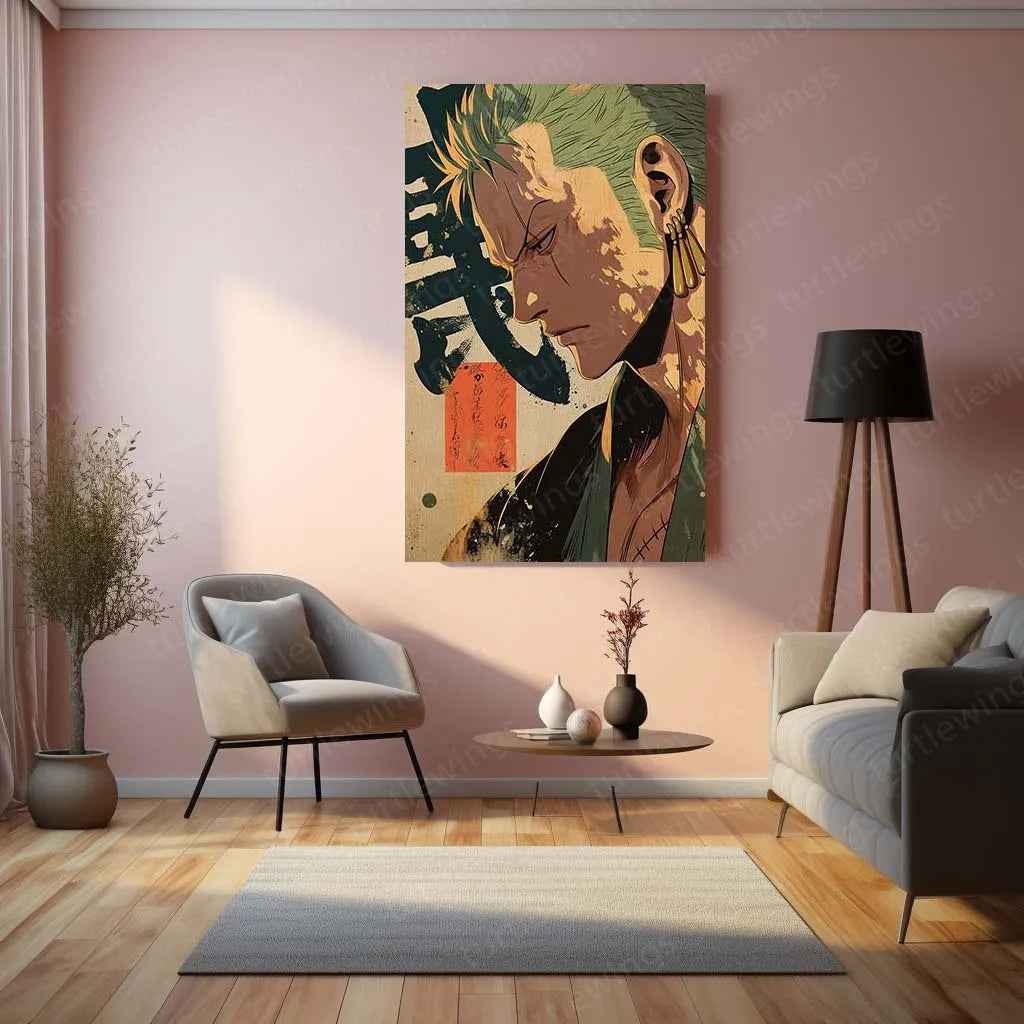 Roronoa Zoro One Piece Metal Poster 3 - TURTLEWINGS