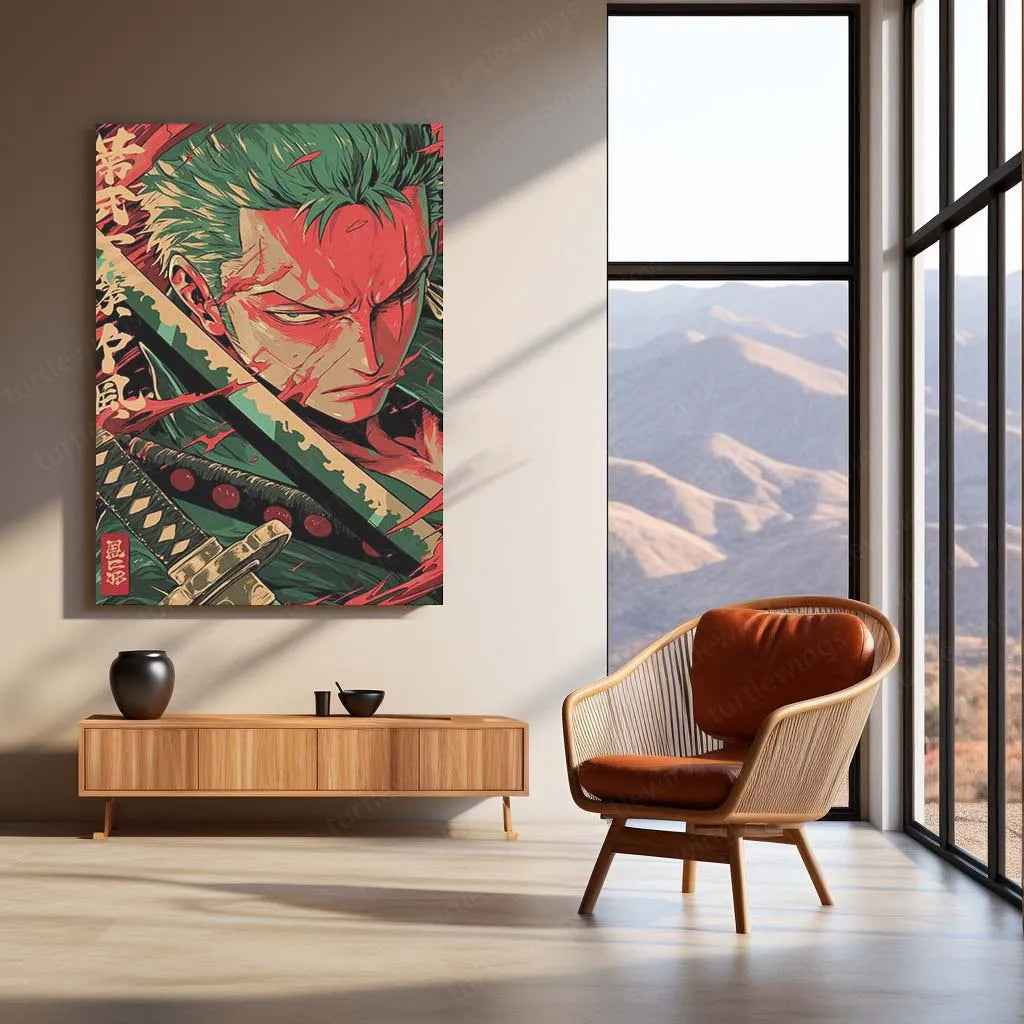 Roronoa Zoro One Piece Metal Poster 4 - TURTLEWINGS